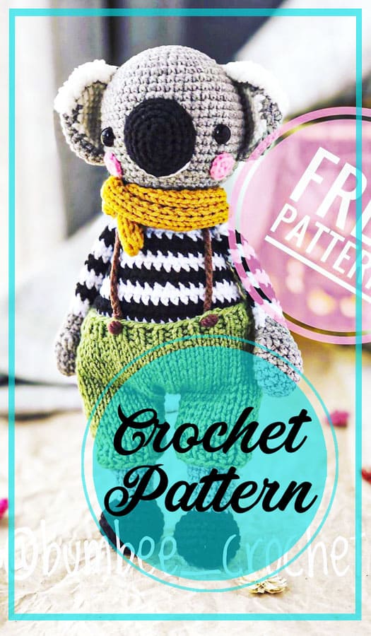 Koala amigurumi crochet free pattern