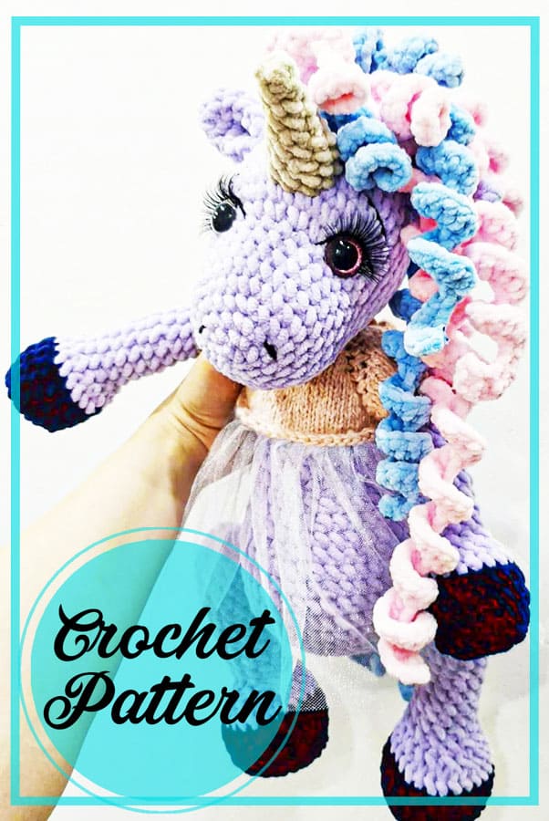 Cute unicorn amigurumi crochet free pattern