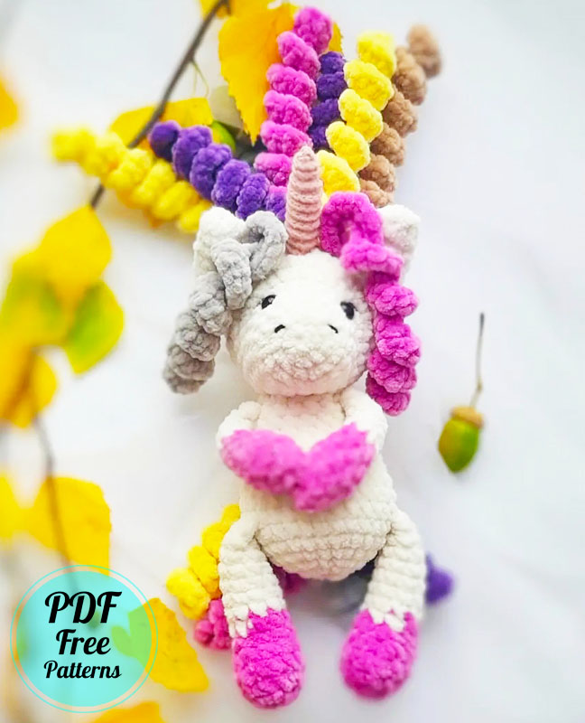 Cool Unicorn Sophia Amigurumi Crochet Free Pattern (2)