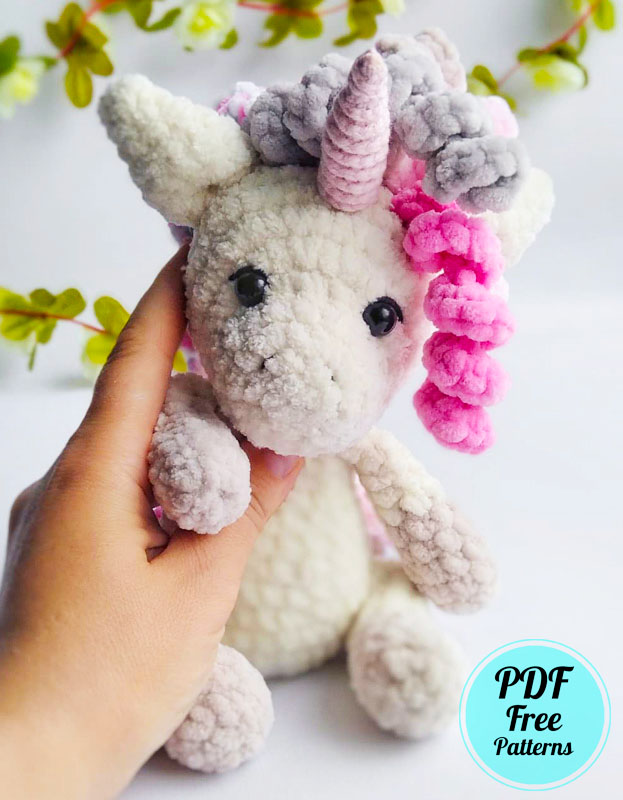 Plush Unicorn Sophia Crochet Free Pattern