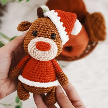 Crochet Christmas Deer Amigurumi PDF Free Pattern (2)