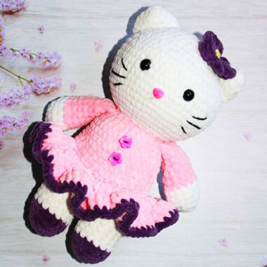 Cute Hello Kitty Amigurumi Crochet Free PDF Pattern (1)