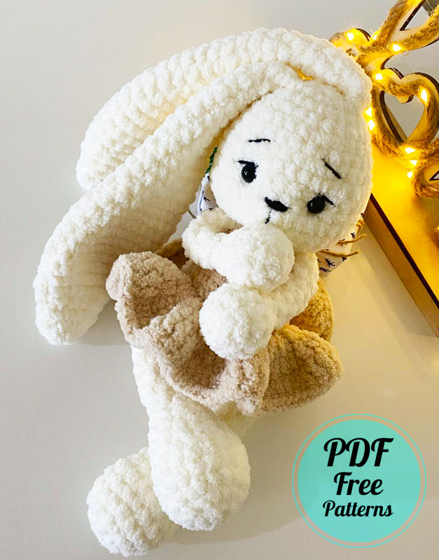 Lovely Plush Bunny Amigurumi Crochet PDF Pattern - Amigurumiday