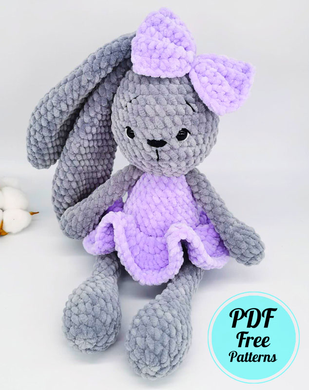 Lovely Plush Bunny Amigurumi Crochet PDF Pattern (3)