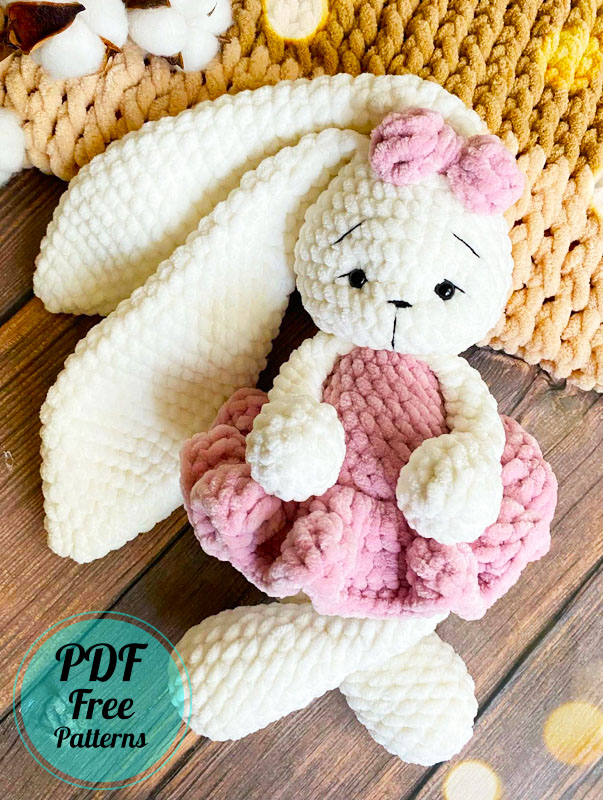 Lovely Plush Bunny Amigurumi Crochet PDF Pattern (4)