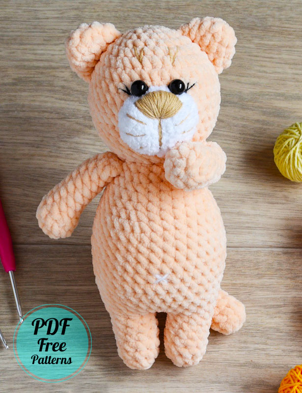 Plush Amigurumi Cat Crochet PDF Free Pattern (4)