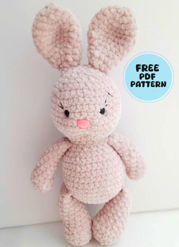 Rosie the Plush Bunny in Skirt Amigurumi Free Pattern (3)