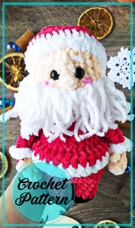Santa Claus amigurumi free crochet pattern