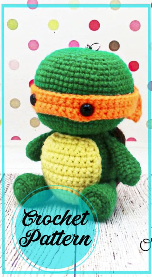 Ninja Turtle amigurumi crochet free pattern