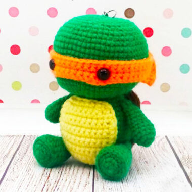 Ninja Turtle Keychain Amigurumi Free PDF Pattern (1)