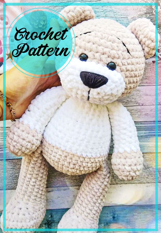 Plush Teddy Bear amigurumi free crochet pattern