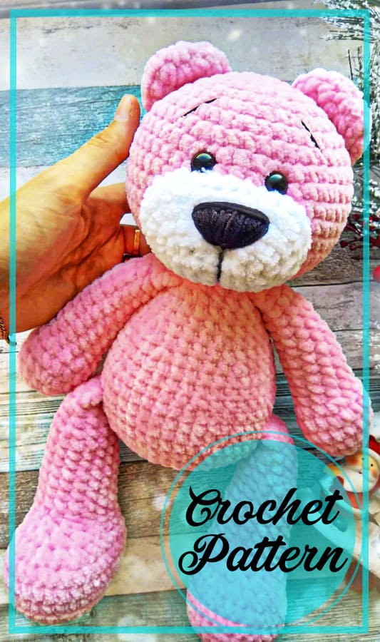 Plush Teddy Bear amigurumi free crochet pattern (4)