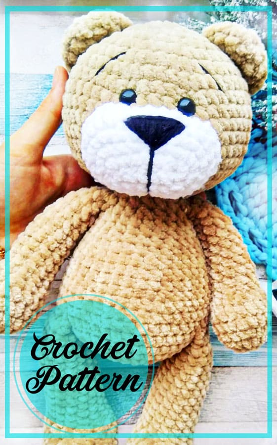 Plush Teddy Bear amigurumi free crochet pattern (6)