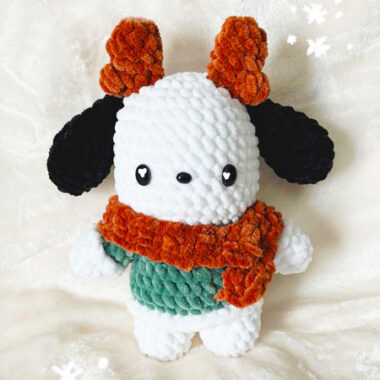 Pochacco Christmas Deer Crochet PDF Pattern (1)
