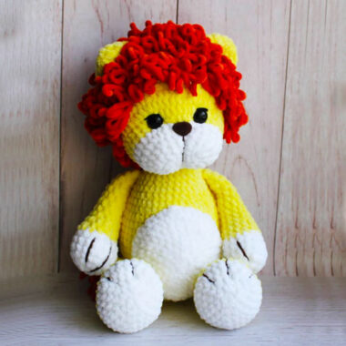 Bonny the Velvet Lion Amigurumi Free PDF Pattern (2)