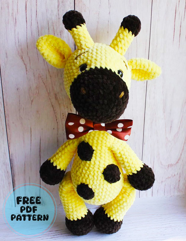 Groshi the Plush Giraffe Amigurumi Free Pattern (3)