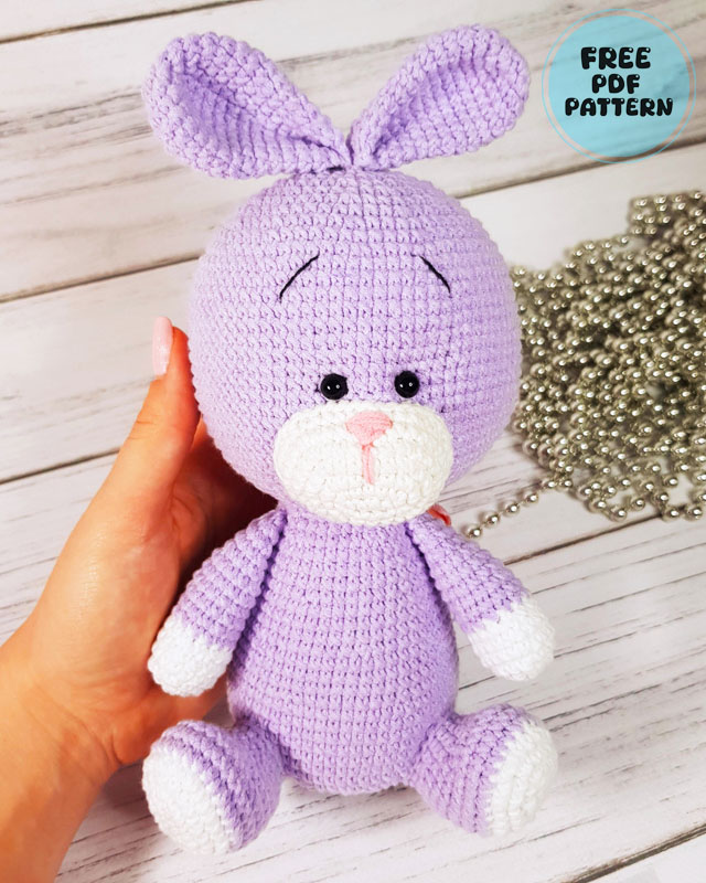 Molly the Bunny with Short Ears Amigurumi Free Pattern (3)