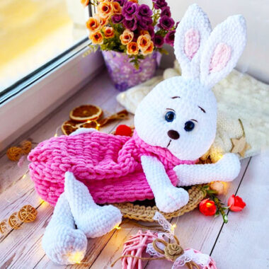 Pajama Plush Bunny PDF Crochet Free Pattern (1)