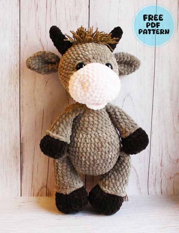 Plush Bull Apollo Crochet PDF Free Pattern (1)