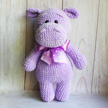 Purple Hippo Aurora Amigurumi free PDF Pattern (1)