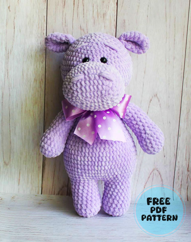 Purple Hippo Aurora Amigurumi free PDF Pattern (2)
