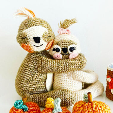 Amigurumi Big and Little Sloth PDF Free Pattern (1)
