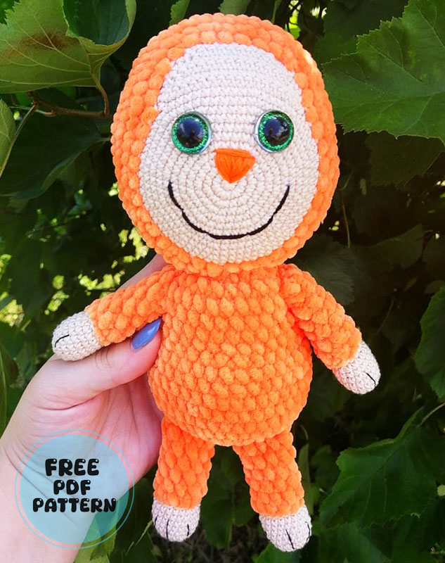 Amigurumi Mavenok Orange Doll PDF Pattern for Beginners (3)