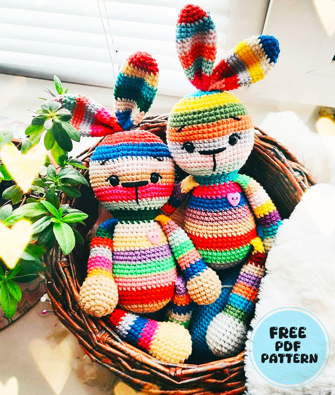 Amigurumi Sherly the Rainbow Bunny PDF Free Pattern (2)