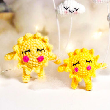 Amigurumi Sun Doll with Cloud Free PDF Pattern (2)