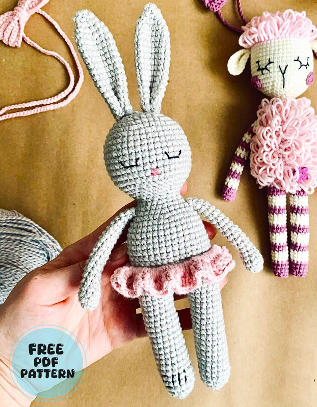 Beginner Bunny Cloud Crochet Free PDF Pattern (3)