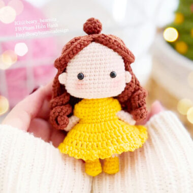 Belle the Crochet Doll Amigurumi PDF Pattern (1)