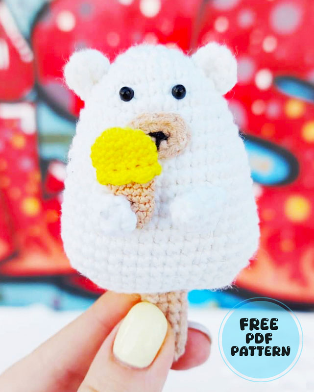 Jully the Ice Cream Bear Crochet PDF pattern (2)