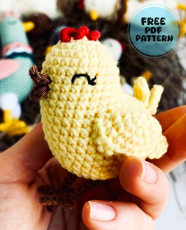 Little Chicken for Easter Amigurumi PDF Free Pattern (2)