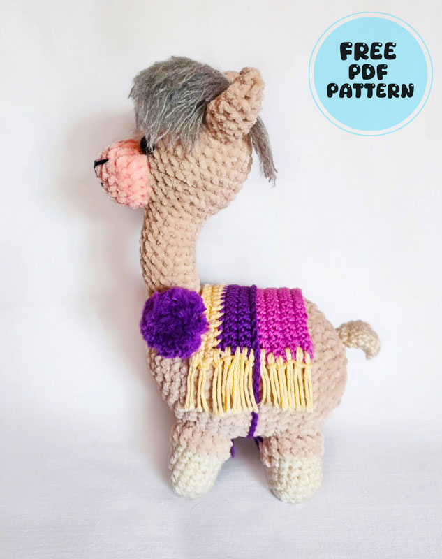 Llama Nursery Amigurumi PDF Crochet Free Pattern (3)