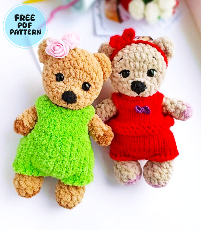 Maritta the Plush Teddy Bear Free Crochet Pattern (2)