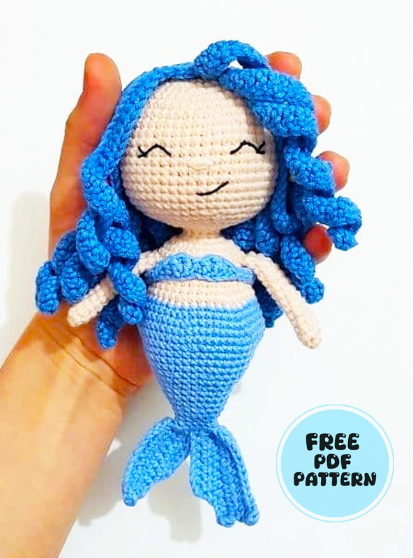 Mermaid Doll Derin Amigurumi PDF Free Pattern (2)