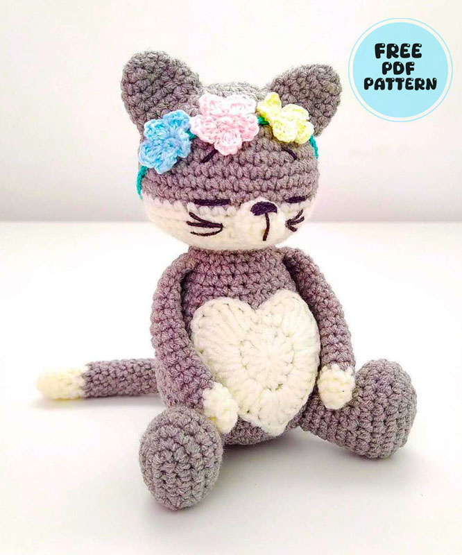 Merry the Girl Cat PDF Free Crochet Pattern (1)