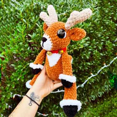 Rocket the Christmas Reindeer Amigurumi PDF Pattern (1)