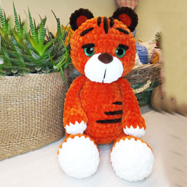 Sissy the Plush Tiger Free Crochet Pattern (3)