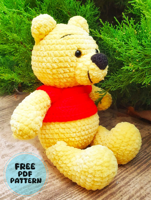 Winnie the Pooh Bear Amigurumi Free PDF Pattern (1)