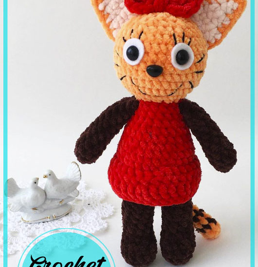 Caramel fox amigurumi crochet free pattern