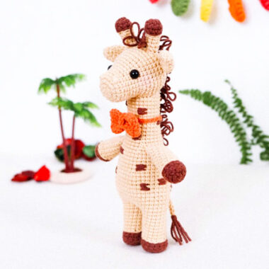 Amigurumi Giraffe Rafik with Bowtie Free PDF Pattern 4