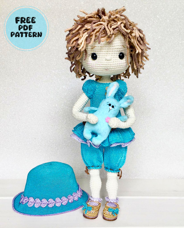 Amigurumi Little Bunny for Doll PDF Free Pattern (1)