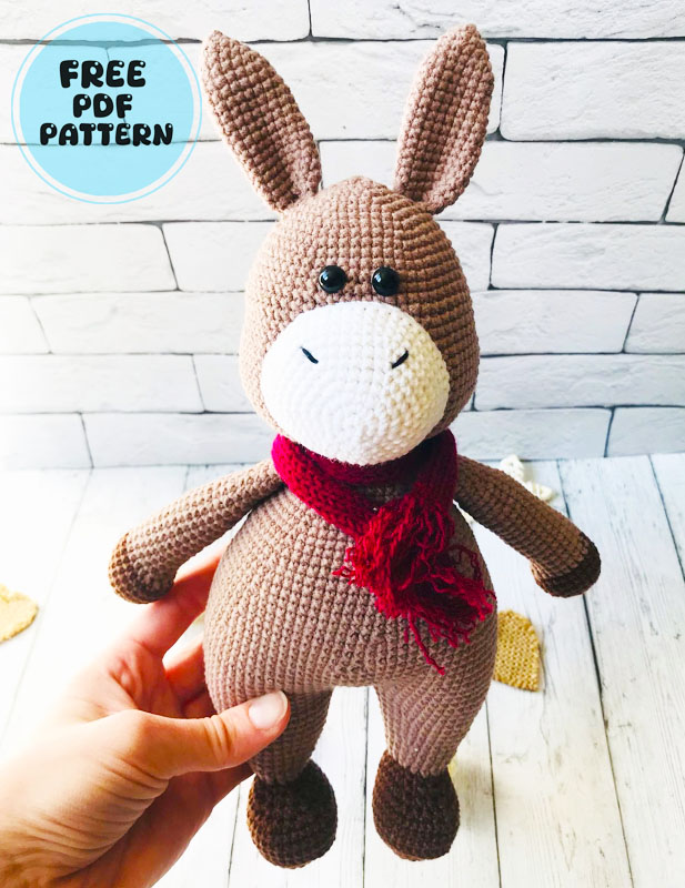 Amigurumi Mykie the Donkey PDF Free Pattern (3)
