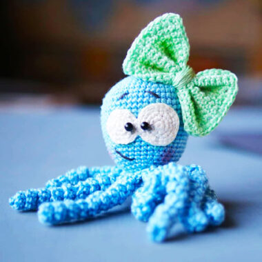 Baby Blue Octopus Kechain PDF Crochet Pattern (1)