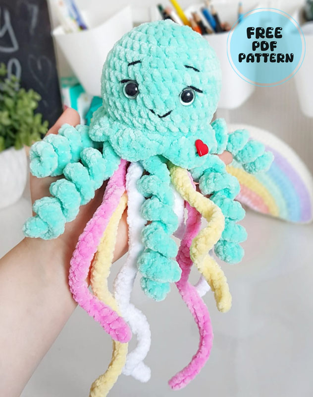 Baby JellyFish Amigurumi Free PDF Pattern (3)