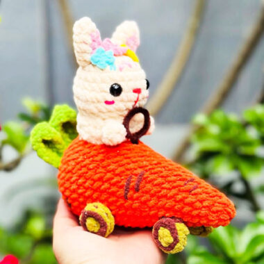 Bunny with Carrot Car Amigurumi PDF Free Pattern (1)
