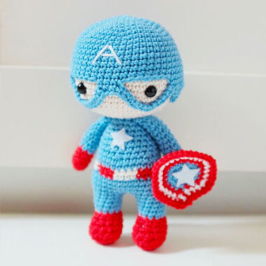 Captain America Doll Crochet PDF Free Pattern (1)