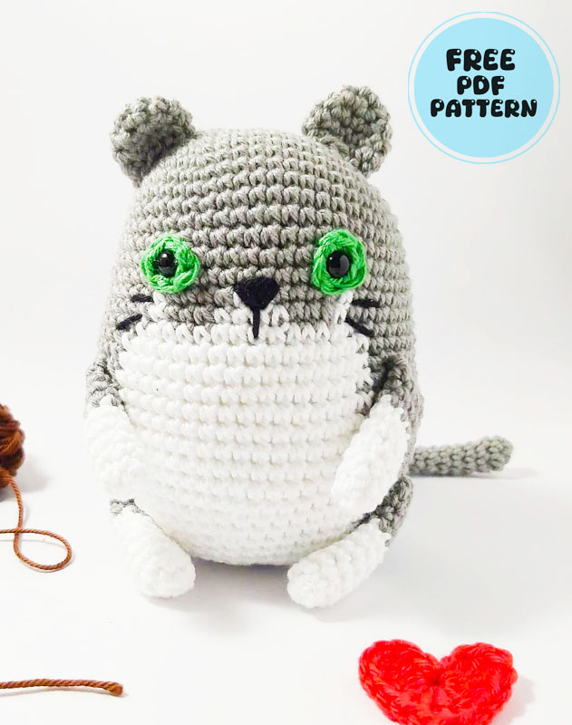 Funny Cat Keychain Amigurumi PDF Free Pattern (2)