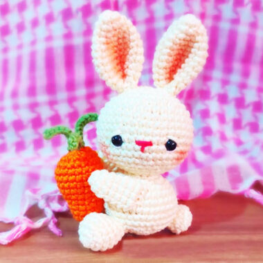 Milly Bunny Keychain with Carrot Amigurumi PDF Pattern (2)